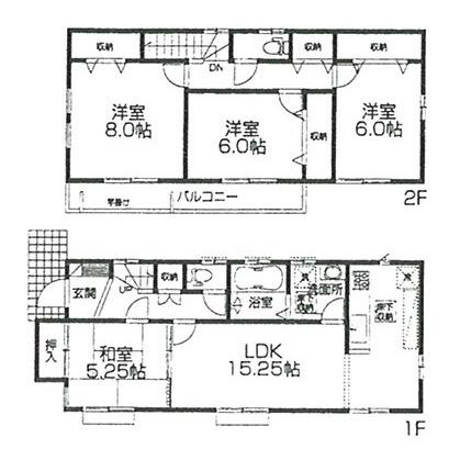 Floor plan. (No. 1), Price 31,900,000 yen, 4LDK, Land area 130.21 sq m , Building area 101.02 sq m