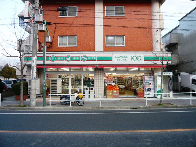 Convenience store. Lawson 100 Hirabari Nishiten up (convenience store) 200m