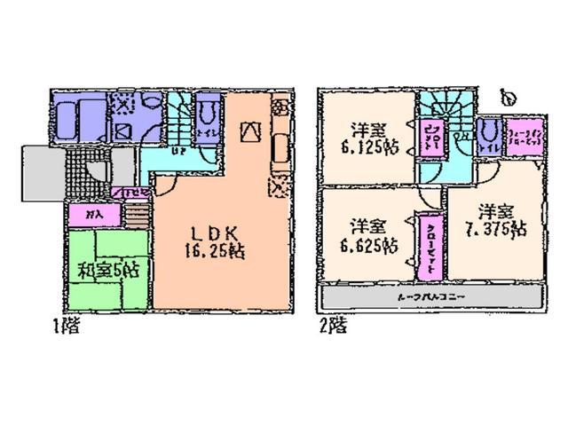 Floor plan. 32,800,000 yen, 4LDK, Land area 160.17 sq m , Building area 95.66 sq m