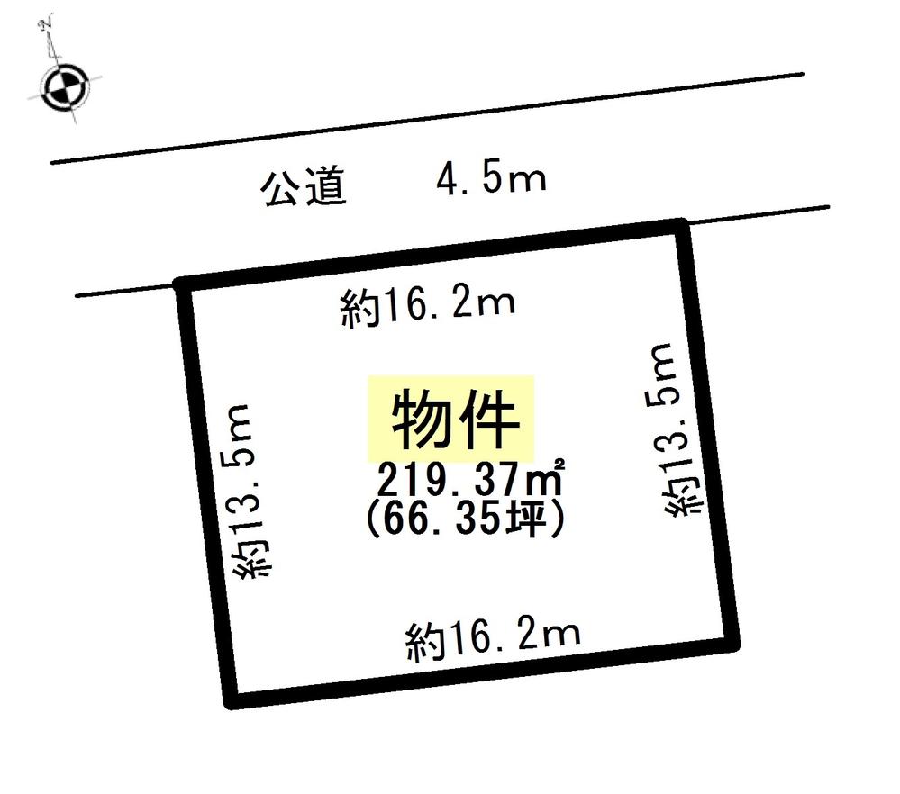 Compartment figure. Land price 35 million yen, Land area 219.37 sq m