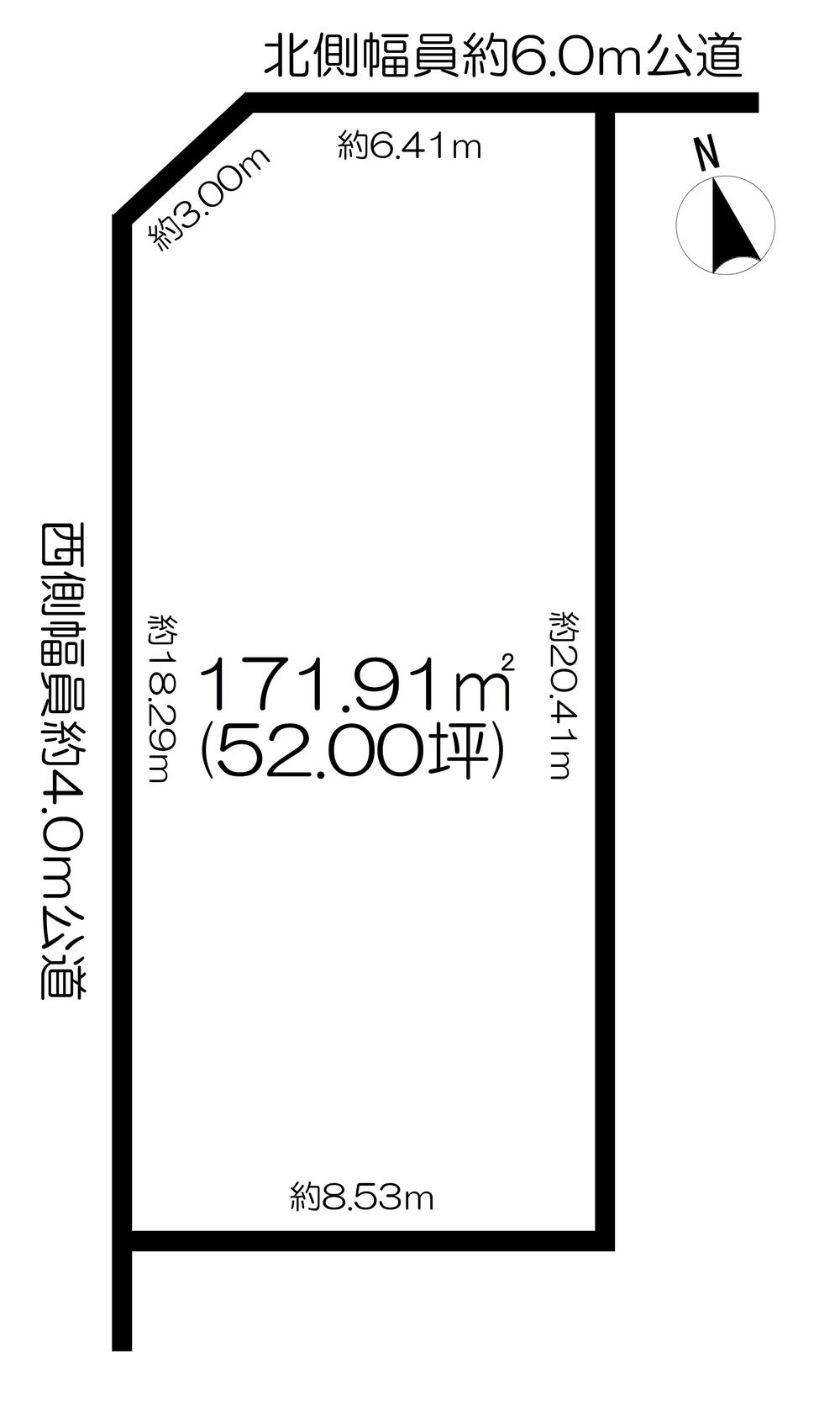 Compartment figure. Land price 22 million yen, Land area 171.91 sq m