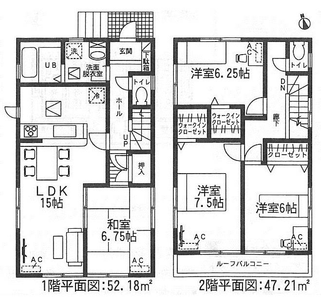 Floor plan. (7 Building), Price 33,900,000 yen, 4LDK, Land area 124 sq m , Building area 99.39 sq m