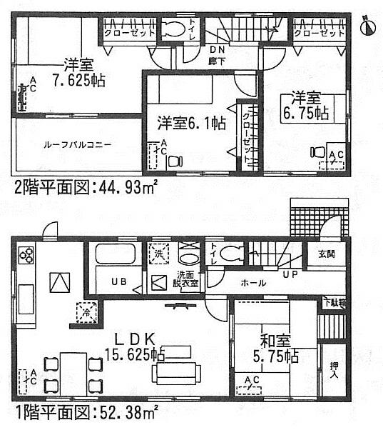 Floor plan. (9 Building), Price 31,900,000 yen, 4LDK, Land area 138.82 sq m , Building area 97.31 sq m