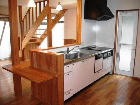 Kitchen. Face-to-face kitchen Dishwasher