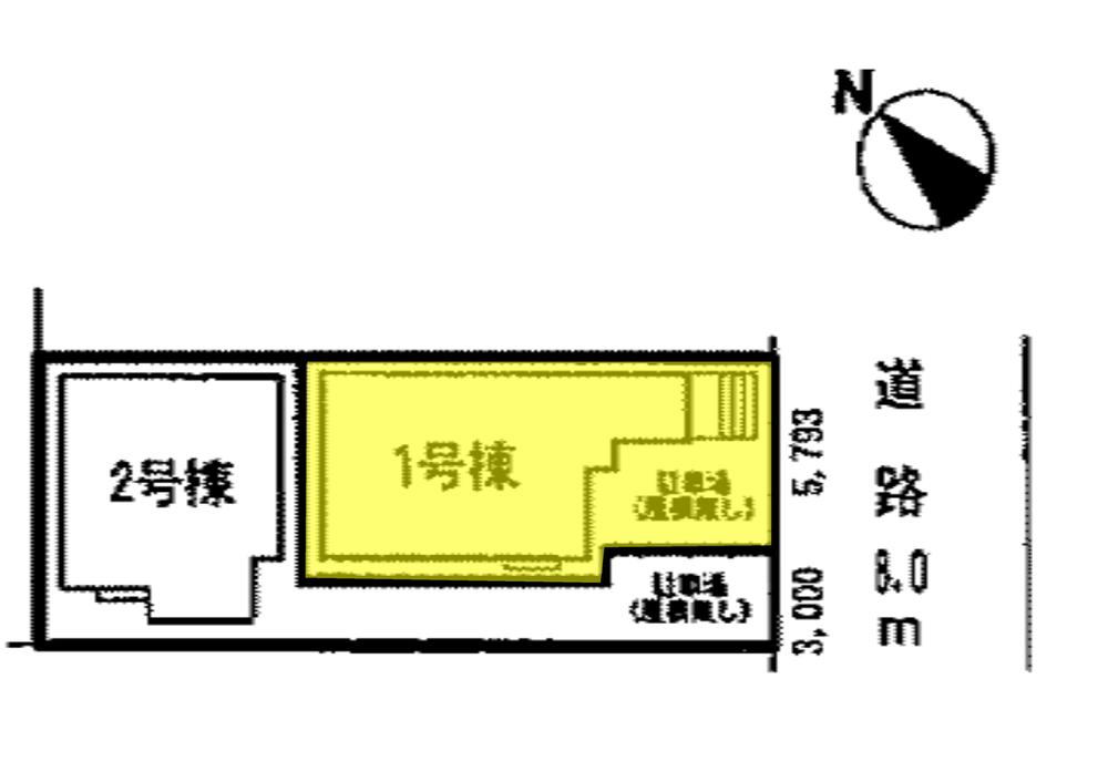 The entire compartment Figure. Part of yellow will be 1 Building. 