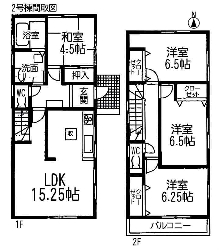 Floor plan. 28,900,000 yen, 4LDK, Land area 127.12 sq m , Building area 95.24 sq m