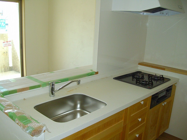 Kitchen.  ※ It is a photograph at the time of new construction