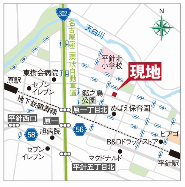 Local guide map. Detail view