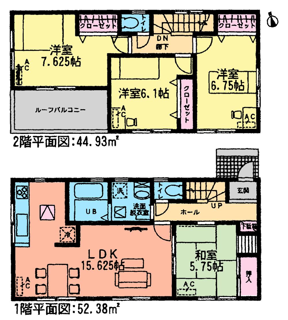 Floor plan. (9 Building), Price 31,900,000 yen, 4LDK, Land area 138.82 sq m , Building area 97.31 sq m