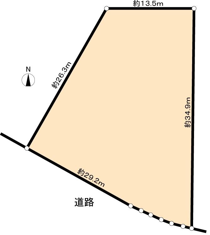 Compartment figure. Land price 98 million yen, Land area 611 sq m land area About 611 sq m