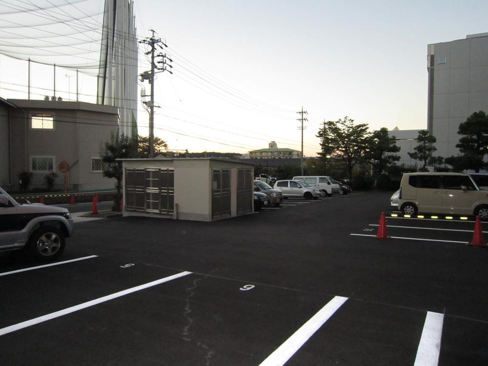 Parking lot. Common areas