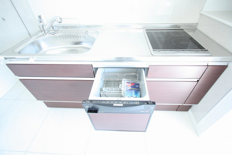 Kitchen. System kitchen with a dishwasher.