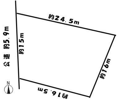 Compartment figure. Land price 49,800,000 yen, Land area 344 sq m