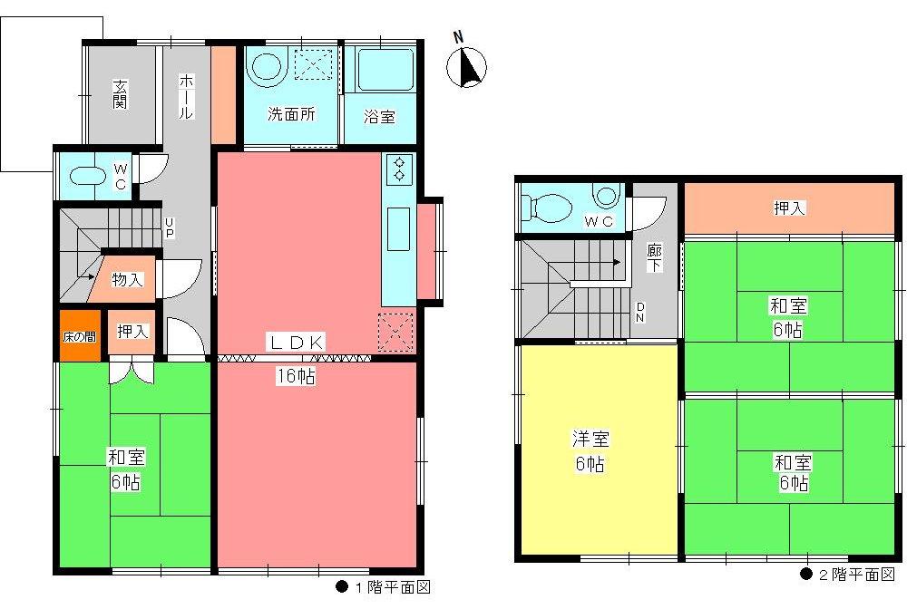 Floor plan. 22 million yen, 4LDK, Land area 171.91 sq m , Building area 95.58 sq m