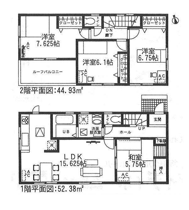 Floor plan. (No. 9), Price 31,900,000 yen, 4LDK, Land area 138.82 sq m , Building area 97.31 sq m