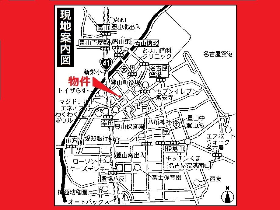 Other. ◇ local guide map ◇  Nishikasugai toyoyama Oaza Toyoba shaped Sakae 34-7