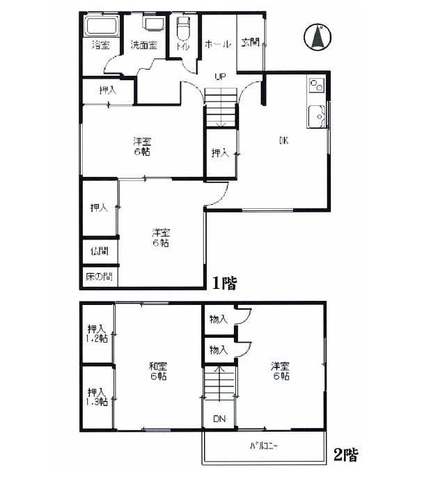 Floor plan. 12 million yen, 5DK, Land area 149.11 sq m , Building area 77.76 sq m