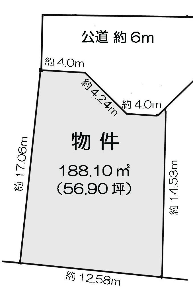 Compartment figure. Land price 21,620,000 yen, Land area 188.1 sq m