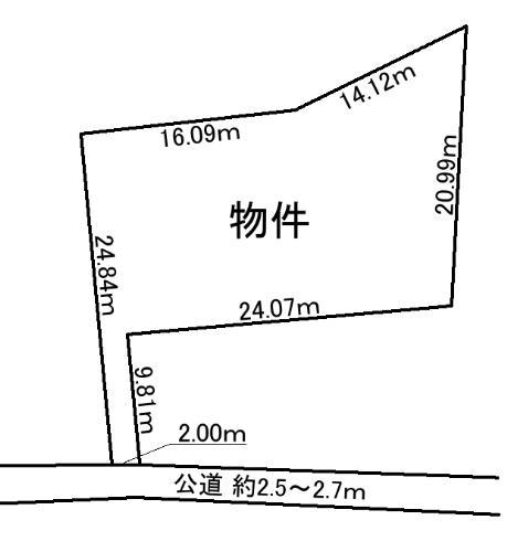 Compartment figure. Land price 8.6 million yen, Land area 474.85 sq m