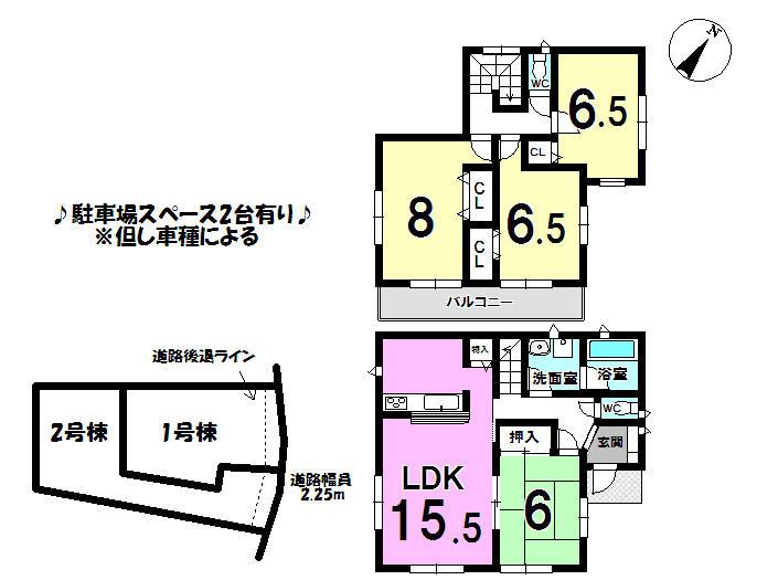 Floor plan. 19.9 million yen, 4LDK, Land area 205.34 sq m , Building area 97.2 sq m