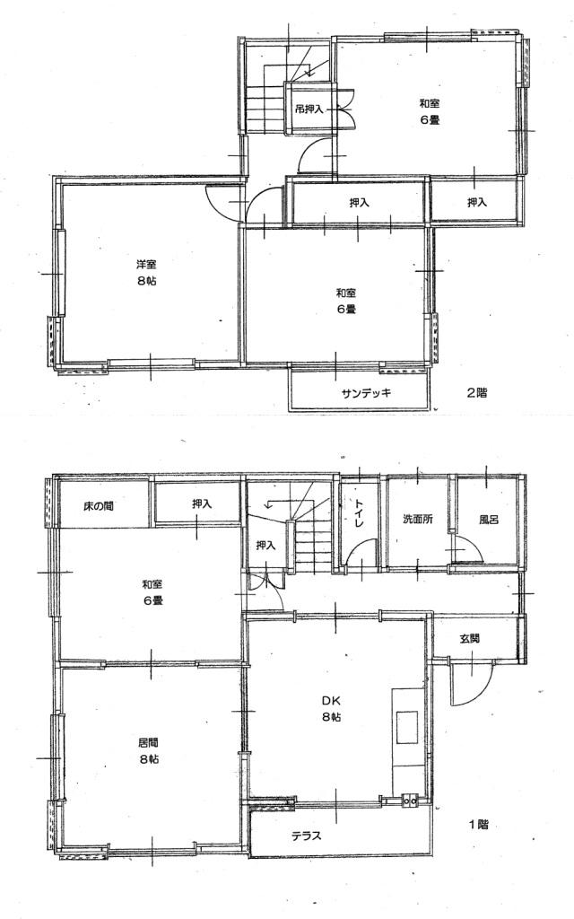 Floor plan. 17.8 million yen, 4LDK, Land area 210.85 sq m , Building area 99.37 sq m