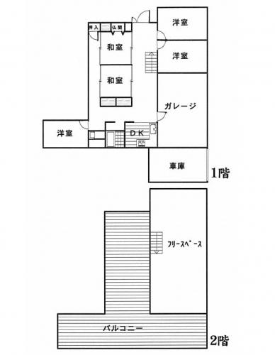 Floor plan. 15.8 million yen, 5DK, Land area 336.01 sq m , Building area 233 sq m