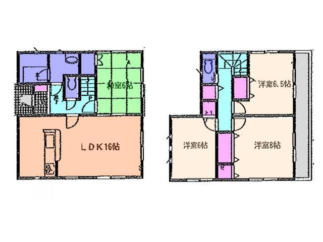 Floor plan. 24,900,000 yen, 4LDK, Land area 154.82 sq m , Building area 95.58 sq m