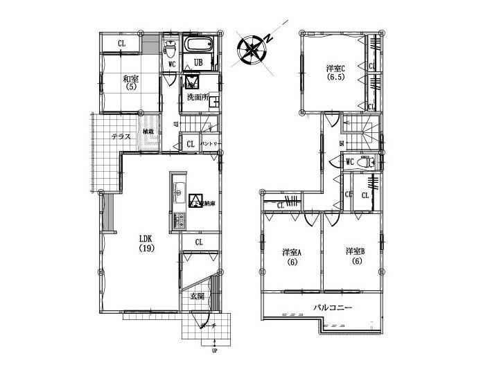 Floor plan. (1), Price 35,300,000 yen, 4LDK, Land area 143.53 sq m , Building area 110.97 sq m