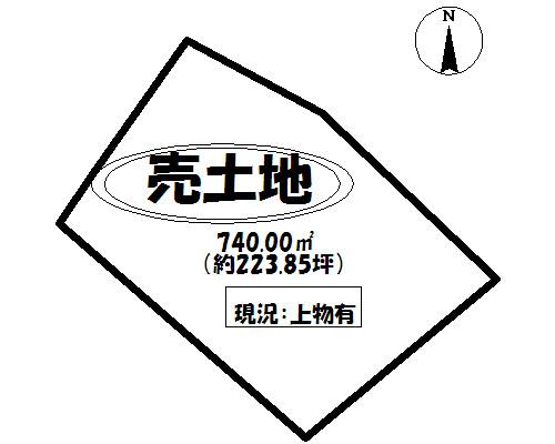 Compartment figure. Land price 29,800,000 yen, Land area 740 sq m