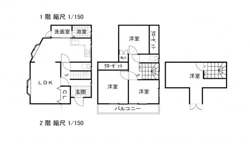 Floor plan. 26,900,000 yen, 4LDK, Land area 135.23 sq m , Building area 122.3 sq m