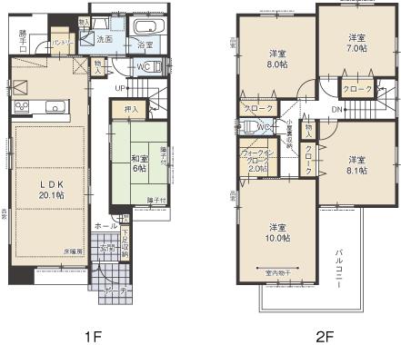 Floor plan. 510m until Nishio Municipal Yada nursery