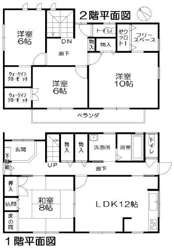 Floor plan. 23 million yen, 4LDK, Land area 542.23 sq m , Building area 123.27 sq m floor plan