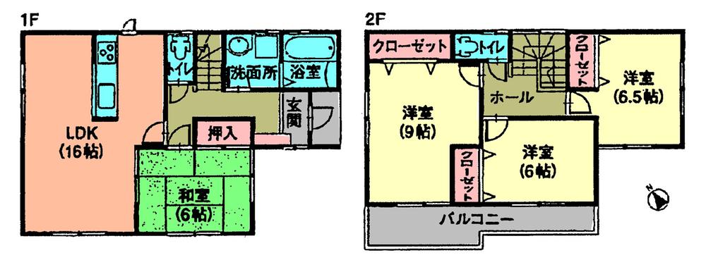 Floor plan. (1 Building), Price 23.8 million yen, 4LDK, Land area 135.94 sq m , Building area 104.35 sq m