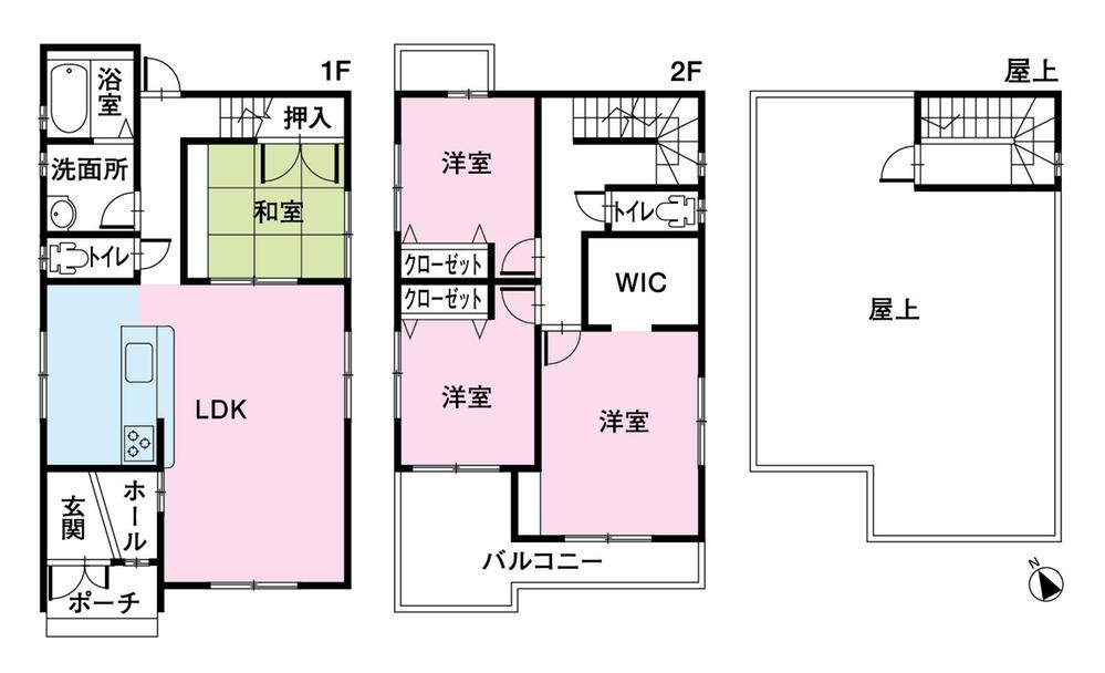 Floor plan. 30,880,000 yen, 4LDK + 2S (storeroom), Land area 125.83 sq m , Building area 110.14 sq m