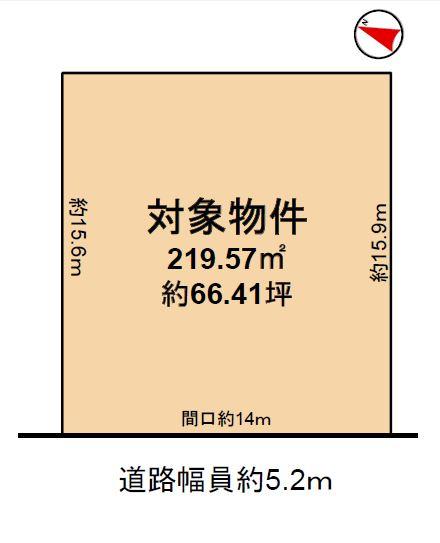 Compartment figure. Land price 16.8 million yen, Land area 219.57 sq m