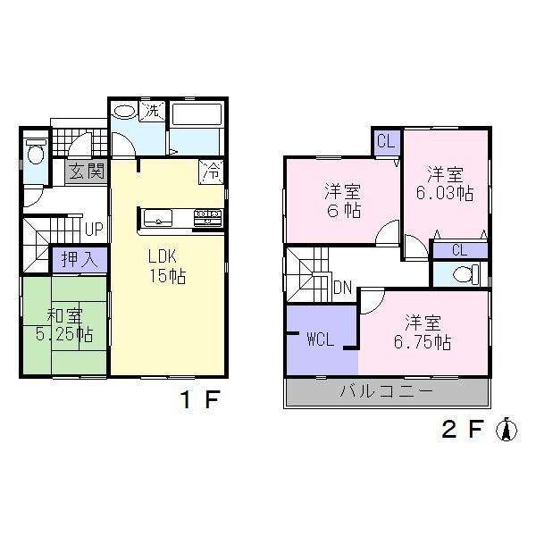 Floor plan. 37,900,000 yen, 4LDK, Land area 165.52 sq m , Building area 97.72 sq m