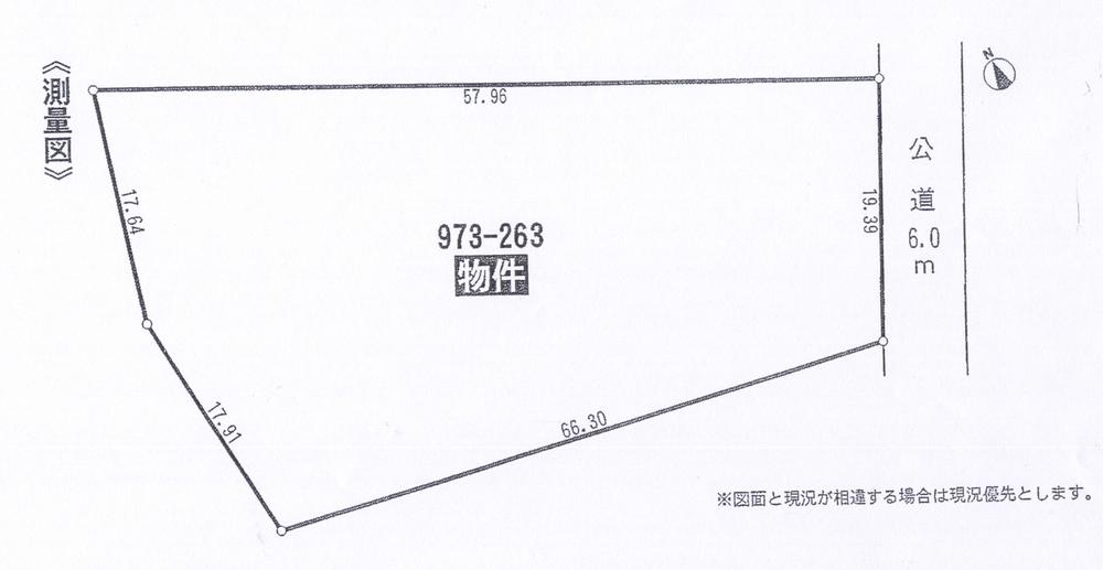 Compartment figure. Land price 60 million yen, Land area 1,423.88 sq m