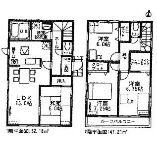 Floor plan. (5 Building), Price 33,300,000 yen, 4LDK, Land area 160 sq m , Building area 99.39 sq m