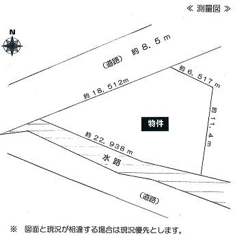 Compartment figure. Land price 16,650,000 yen, Land area 183.57 sq m