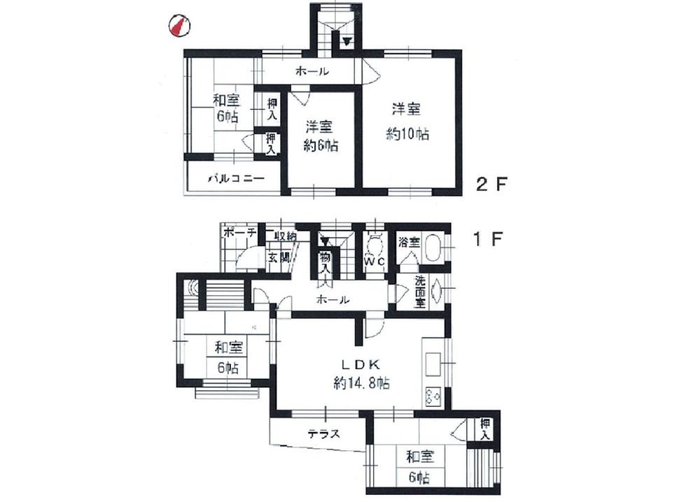 Floor plan. 23.8 million yen, 5LDK, Land area 160.6 sq m , Building area 86.96 sq m