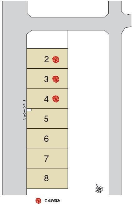 The entire compartment Figure. Road width / West 12m, North 6m