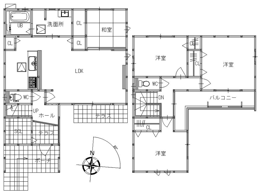 Floor plan. 39,900,000 yen, 4LDK, Land area 165.3 sq m , Building area 109.32 sq m