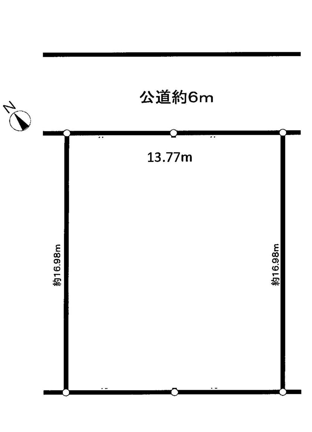 Compartment figure. Land price 38,500,000 yen, Land area 234.09 sq m