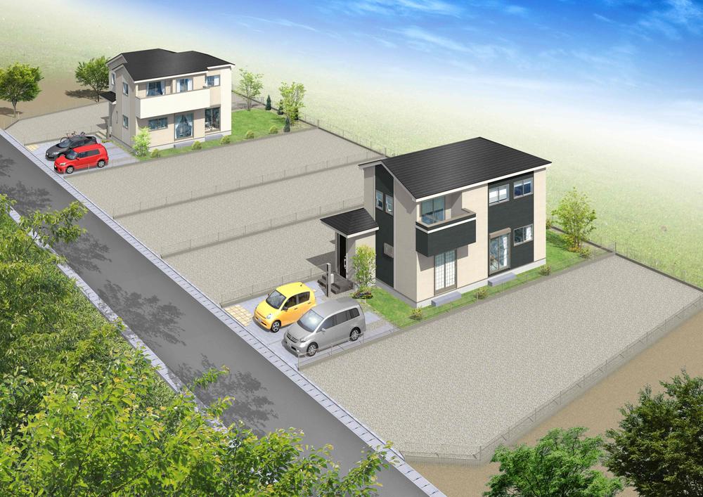 Building plan example (Perth ・ appearance). Building plan example (Rendering)