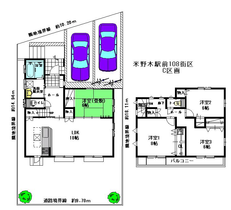 Floor plan. 35,800,000 yen, 4LDK, Land area 160.34 sq m , Building area 108.49 sq m floor plan