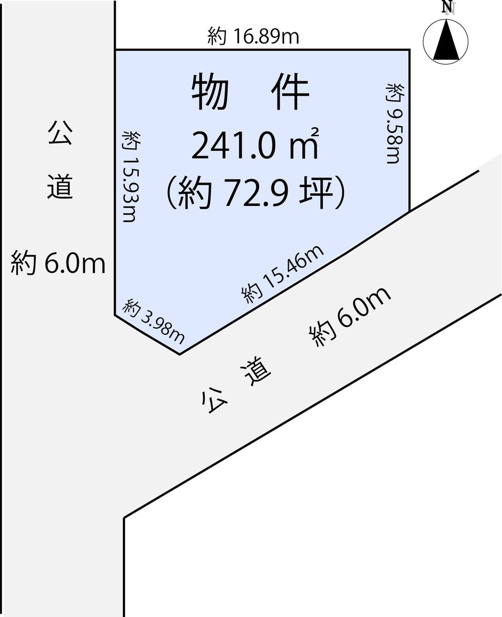 Compartment figure. Land price 34 million yen, Land area 241 sq m