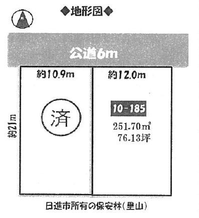 Compartment figure. Land price 22 million yen, Land area 251.7 sq m