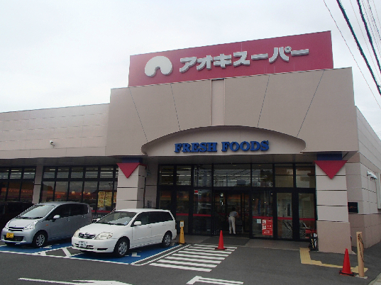 Supermarket. Aoki Super Nissin Iwafuji store up to (super) 1076m