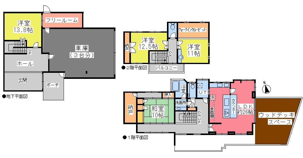 Floor plan. 79,800,000 yen, 4LDK + 2S (storeroom), Land area 817.26 sq m , Building area 339.75 sq m