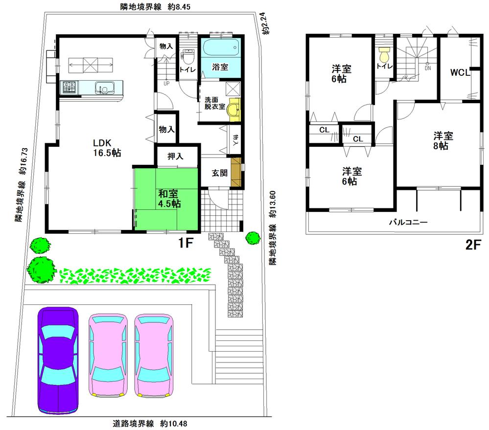 Floor plan. 33,500,000 yen, 4LDK + S (storeroom), Land area 161.23 sq m , Building area 107.66 sq m all rooms with storage + large WCL storage is rich because there is also a ☆  ☆ 